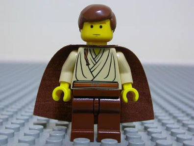 LEGO Minifigure -- Obi-Wan Kenobi (young with Padawan Braid Pattern)-Star Wars / Star Wars Episode 1 -- SW069 -- Creative Brick Builders